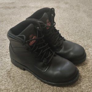 Brahma Men's Size 8.5 W, Black Work Boots